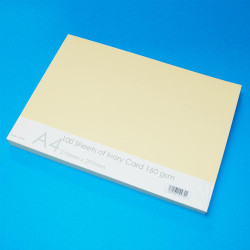 Chauhans | A4 Cards 100 Sheets Ivory