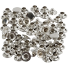 Rivets, D:7mm, Silver (10 Pieces)