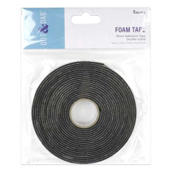 Dot & Dab Foam Tape 18mm x 2mm x 5m (Black)